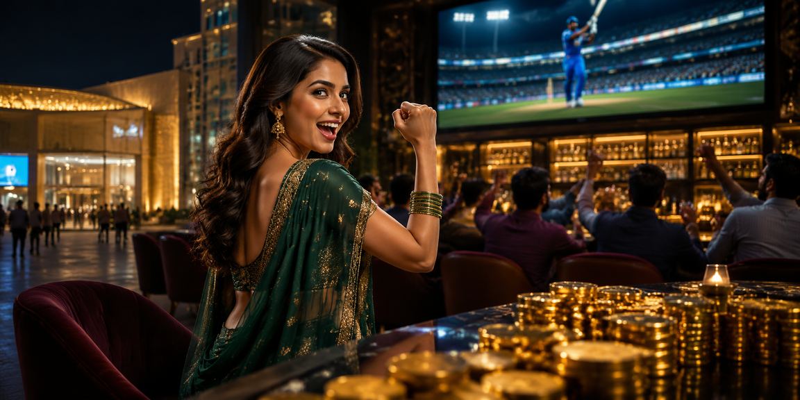 Delhi cricket betting interface with saree fashion
